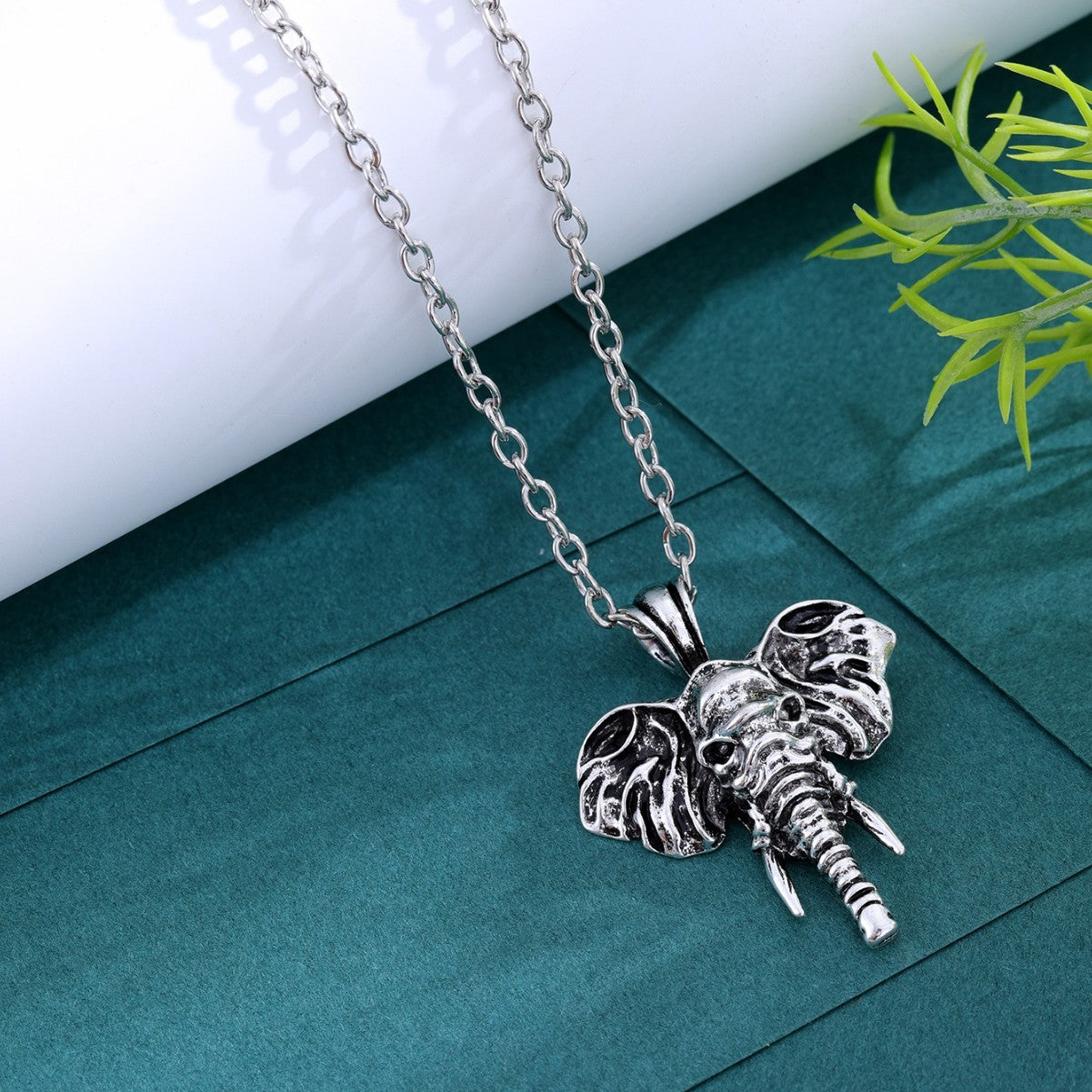 Animal Elephant God Pendant Male Hip Hop Necklace