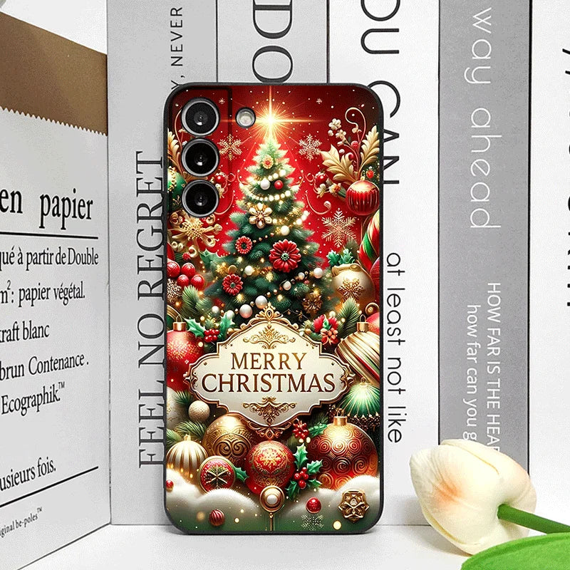 Artistic Merry Christmas Tree Gifts Pattern Phone Case for Google Pixel 9A 8A 7A 6A 7 PRO 8 9 Pro XL 4G 5G Silicone Soft Covers