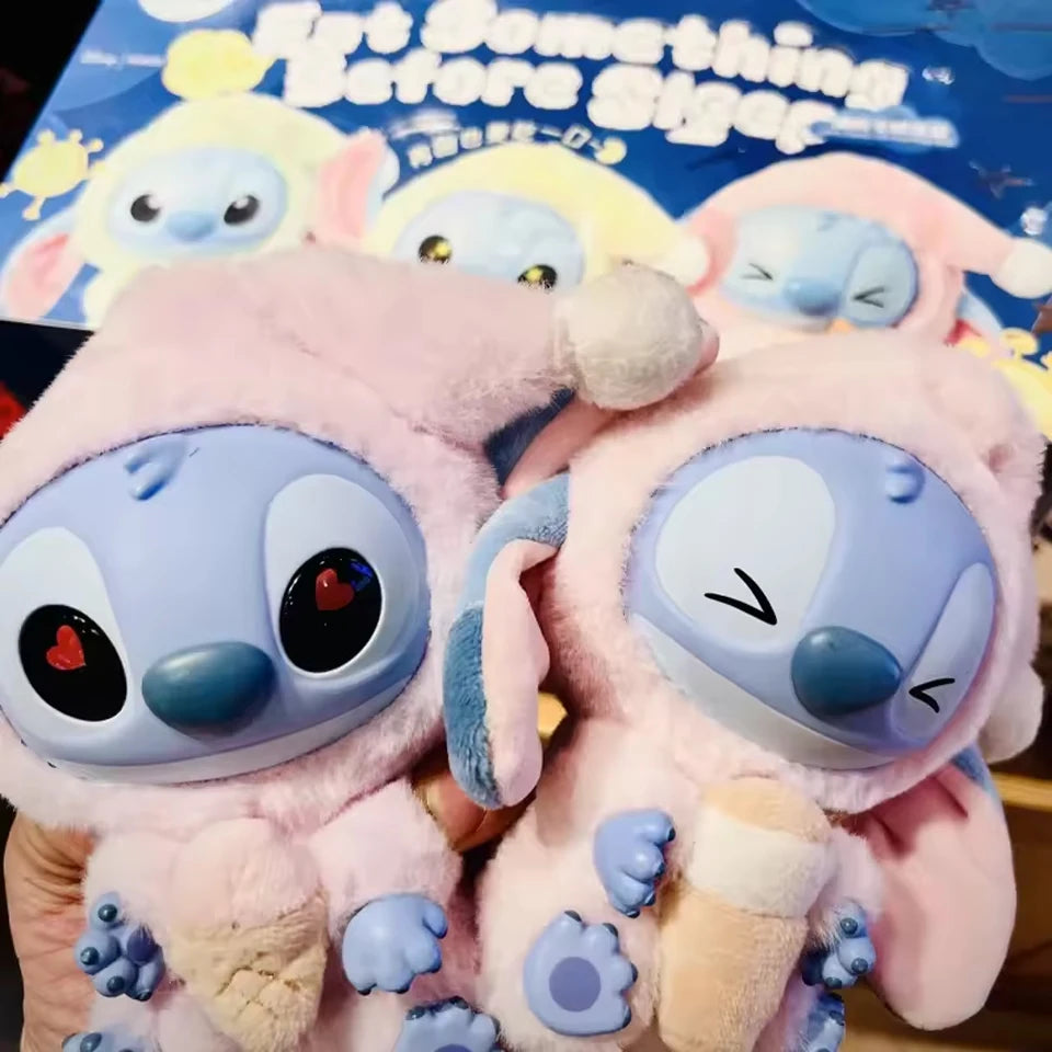 Miniso Disney Stitch Eat Something Before Sleep Blind Box Mystery Bag Vinyl Plush Doll Toys Pendant Surprise The Monsters Gifts