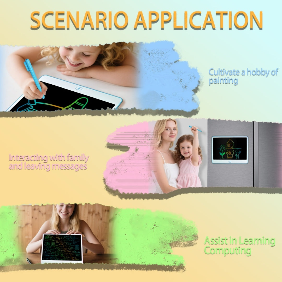 LCD Writing Tablet, Valentines Day Gifts For Kids,13 Inch Colorful Toddler Doodle Board Drawing Tablet, Erasable Reusable Electronic Drawing Pads, Educational And Learning Toys For Kids