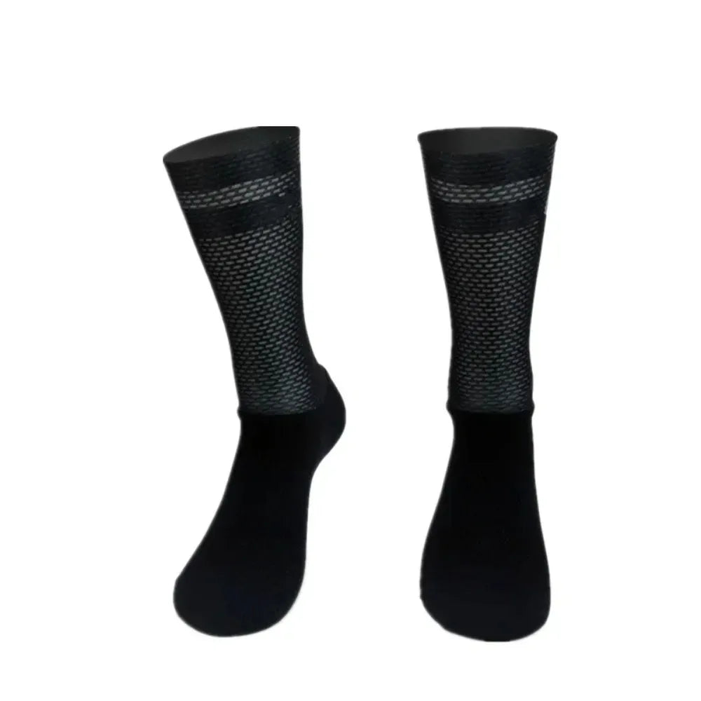 2025 New Team Socks New Aero Pro Anti Slip Cycling Socks Men Bicycle Sport Running Bike Socks Calcetines Ciclismo