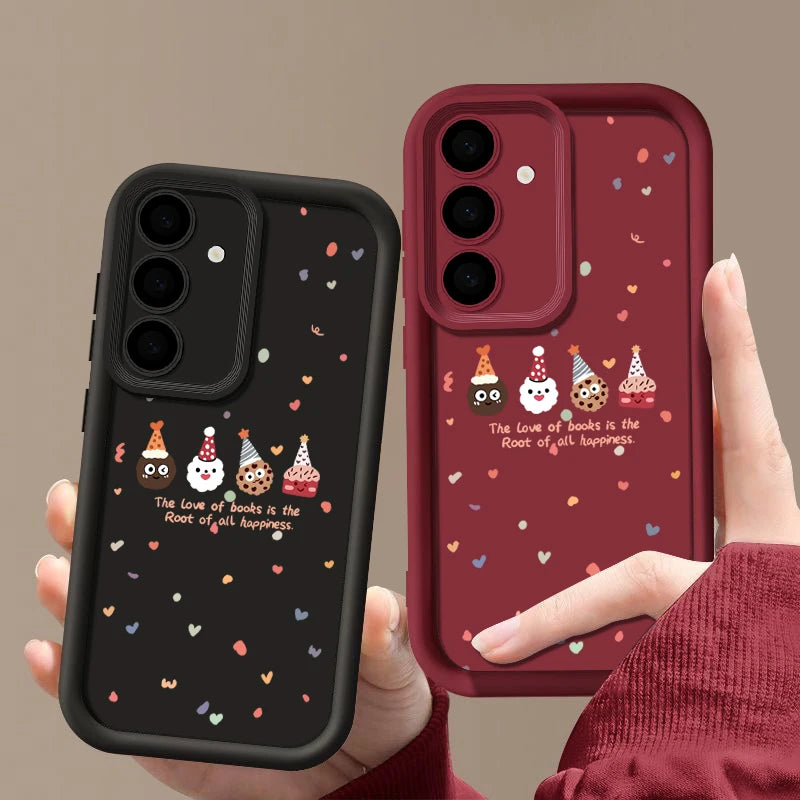 Merry Christmas Phone Case For Samsung Galaxy A56 A55 A54 A15 A16 A36 A35 A53 5G S23 S24 FE S25 Edge S22 S24 Ultra Soft Cover
