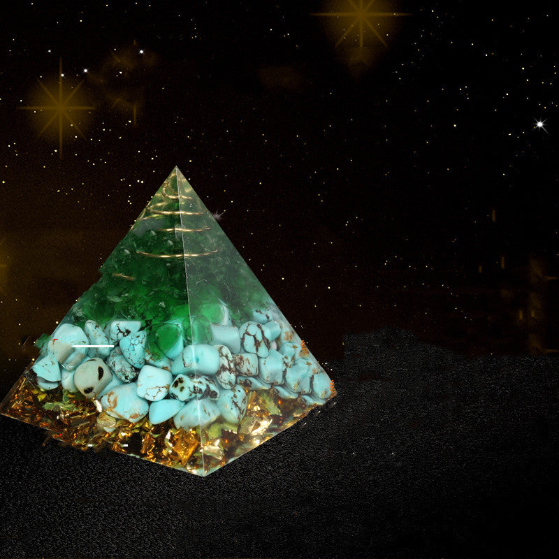 Orgone Energy Converter Orgonite Pyramid Obsidian Soothe The Soul Stone