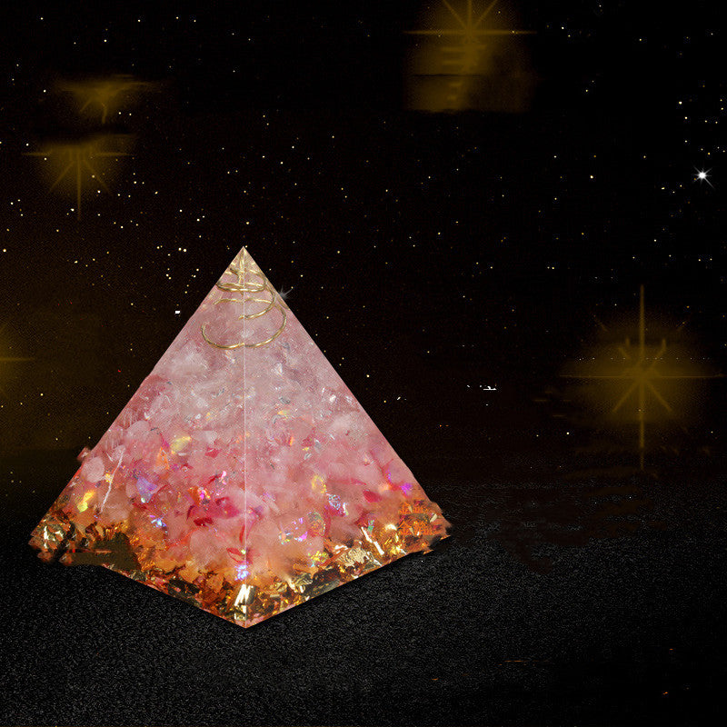 Orgone Energy Converter Orgonite Pyramid Obsidian Soothe The Soul Stone