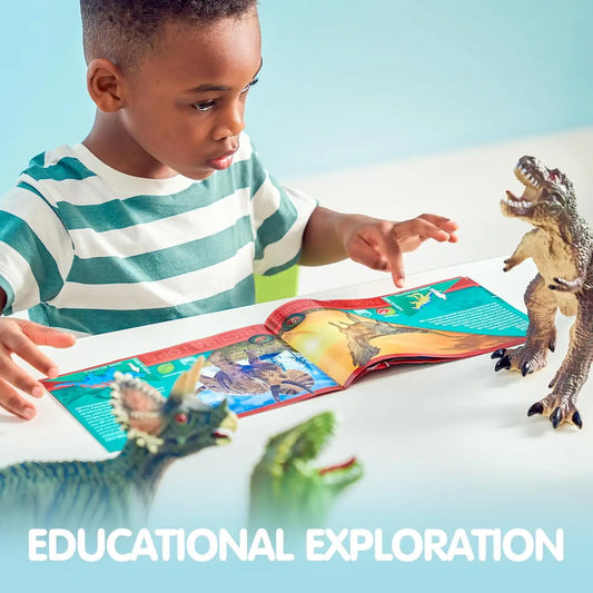 Joyfy 6 Pcs Jumbo Dinosaur Toys Large Soft Dinosaur Figures Realistic Jurassic World Toys for Kids Toys Birthday Christmas Gift