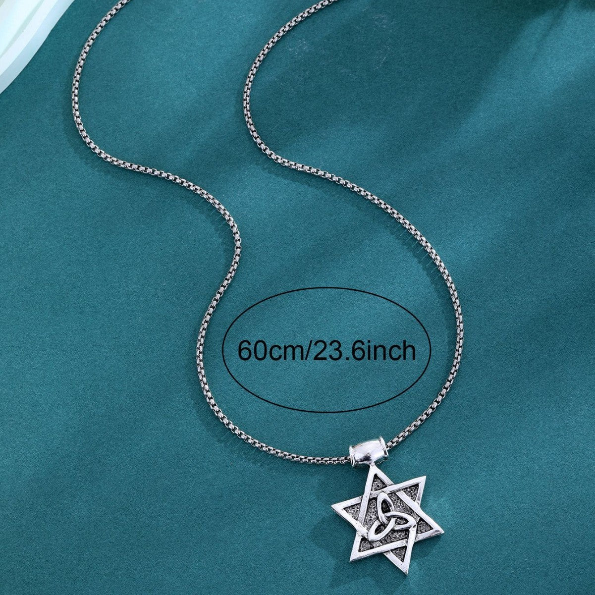 Fashionable And Personalized Six Pointed Star Pendant Collarbone Chain
