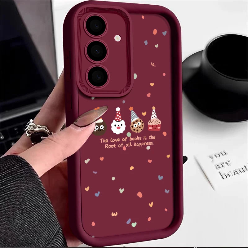 Merry Christmas Phone Case For Samsung Galaxy A56 A55 A54 A15 A16 A36 A35 A53 5G S23 S24 FE S25 Edge S22 S24 Ultra Soft Cover