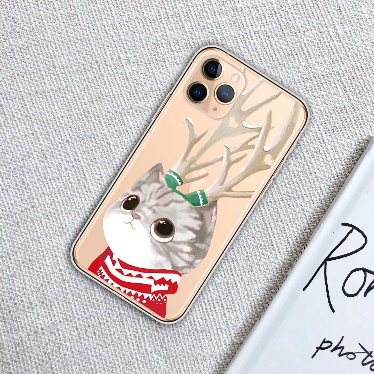 Christmas transparent phone case