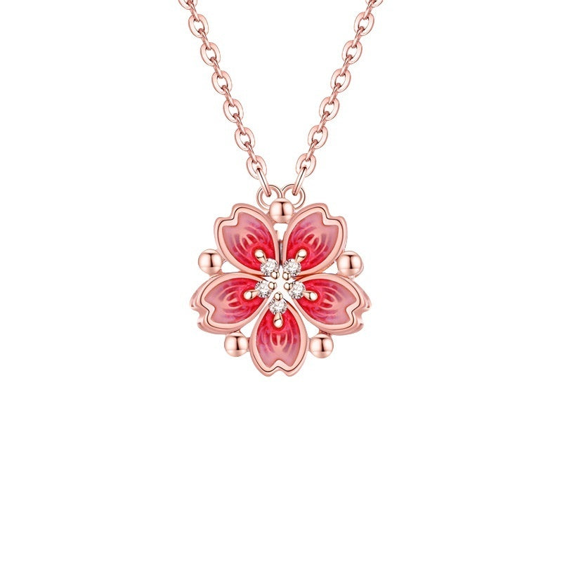 Women's Minimalist Floral Silver Escape Necklace