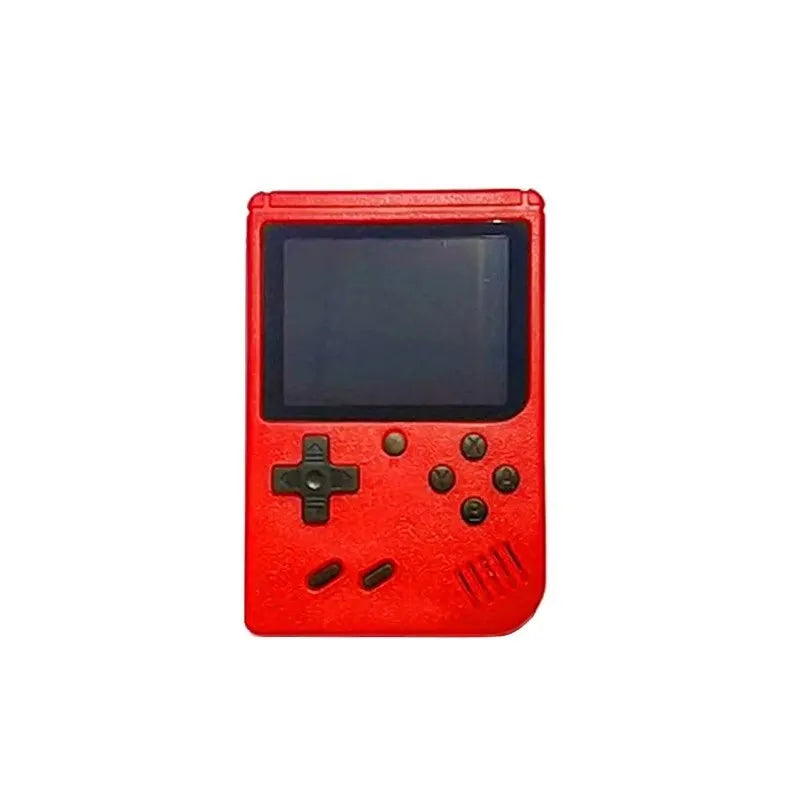 A Red Retro Classic Games Children's Handheld Small Game Console With Hundreds Of Game Charging Can Be Connected To The TV