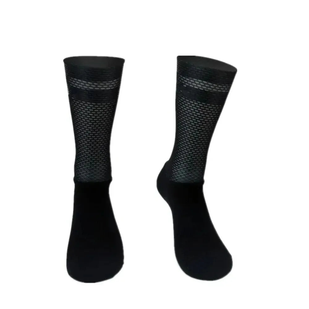 2025 New Team Socks New Aero Pro Anti Slip Cycling Socks Men Bicycle Sport Running Bike Socks Calcetines Ciclismo