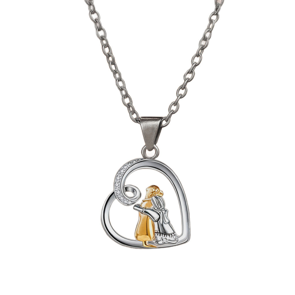 Diamond Heart-shaped Special-interest Design Clavicle Chain