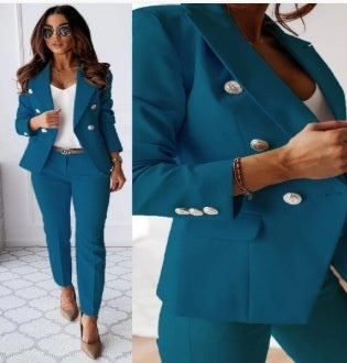 Pure Color All-matching Suit Independent Fashion Casual Pocket