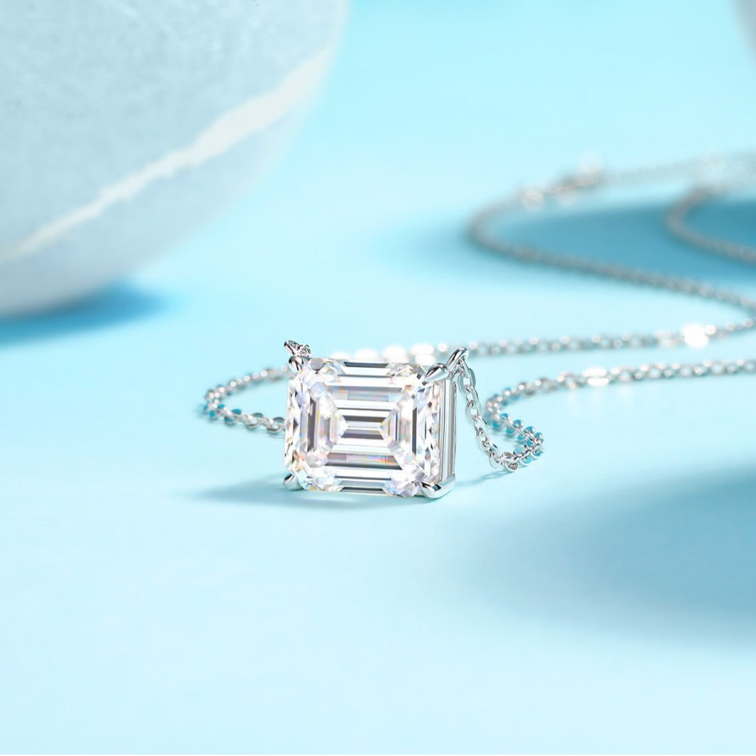 All-match Simple Leisure Fashion Moissanite Yis Style Horse Eye Pendant Necklace