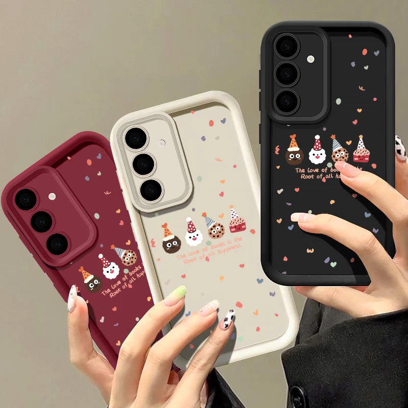 Merry Christmas Phone Case For Samsung Galaxy A56 A55 A54 A15 A16 A36 A35 A53 5G S23 S24 FE S25 Edge S22 S24 Ultra Soft Cover