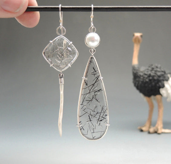 Antique Silver Earrings Retro Ornament Accessories Ear Hook Women