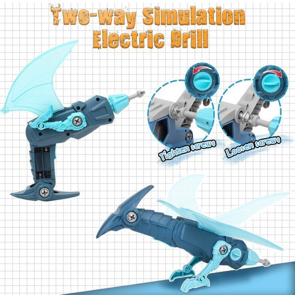 Dinosaur Set With Electric Drill, Construction Toys For Boys - Not Shipped On Weekends - Prohibited Sales Platforms - Temu, Walmart