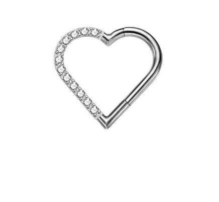 G23 Titanium Alloy Tongue Pin Thread Personality Rose Ear Bone Stud