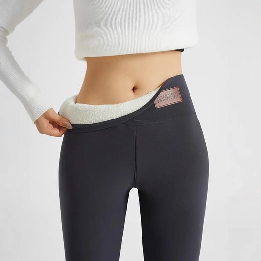 Simple Solid Color Casual Thickening Sports Leggings