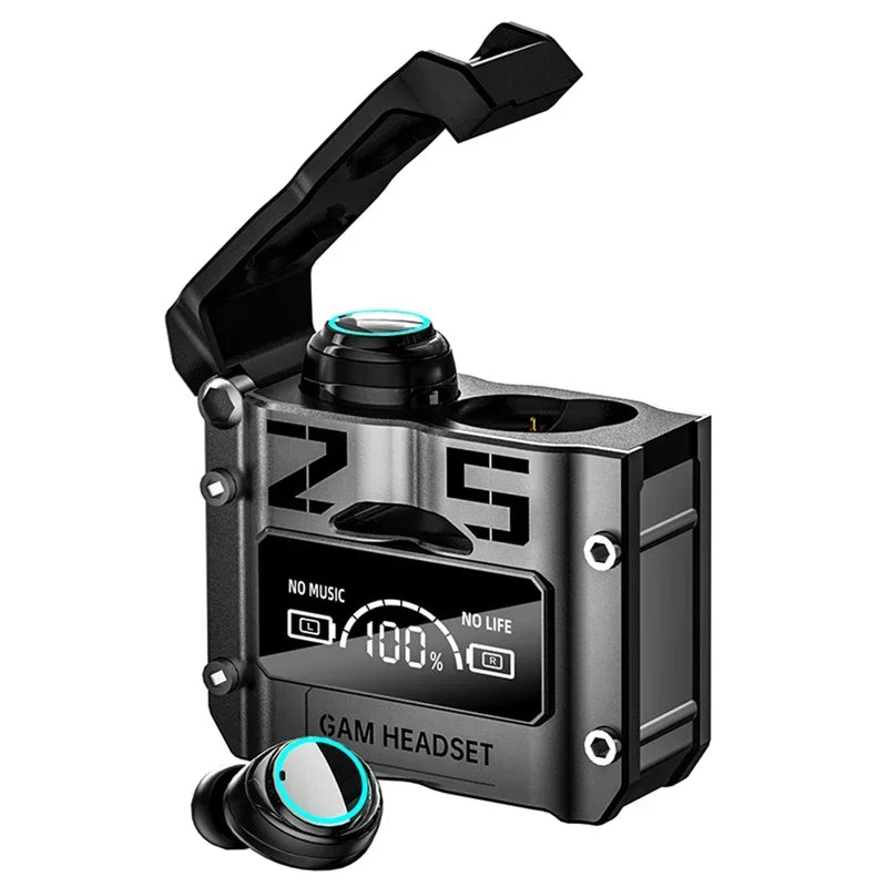 Wireless noise-cancelling TWS headphones in-ear Type-C earphones, HQ high-quality LED display charging earphones