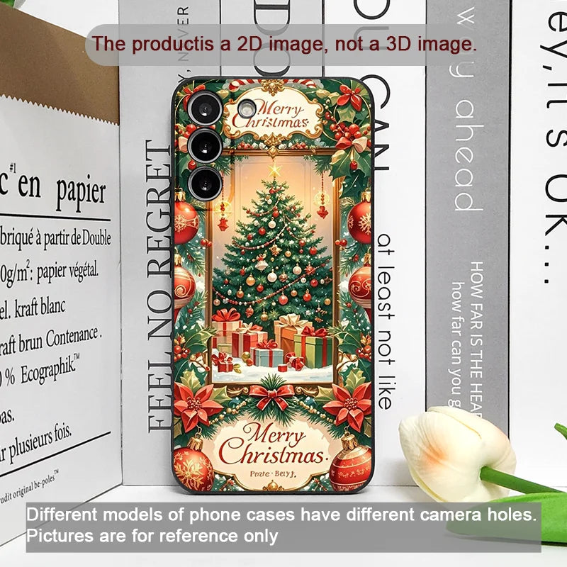 Artistic Merry Christmas Tree Gifts Pattern Phone Case for Google Pixel 9A 8A 7A 6A 7 PRO 8 9 Pro XL 4G 5G Silicone Soft Covers