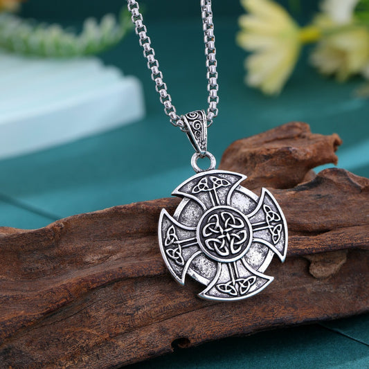 Vintage Viking Eternal Compass Zinc Alloy Pendant