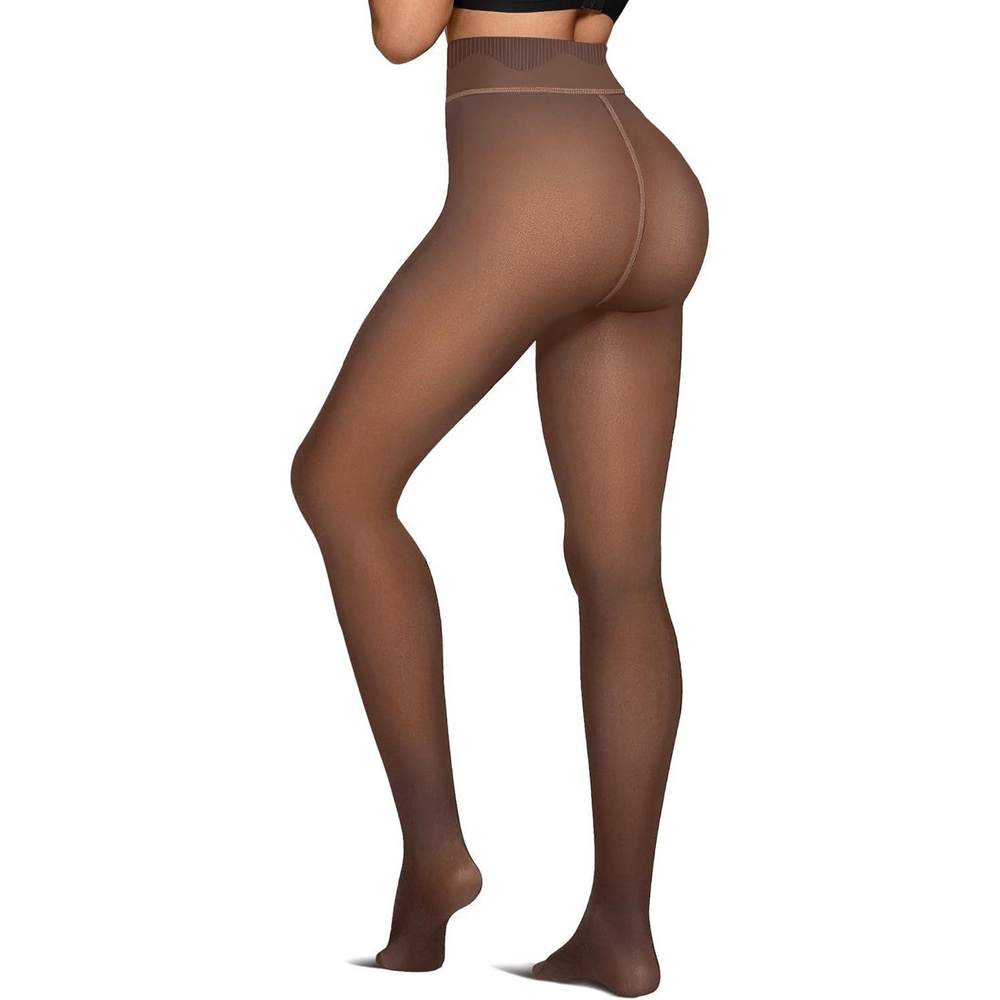 Black See-through Plus Size Women's Leggings