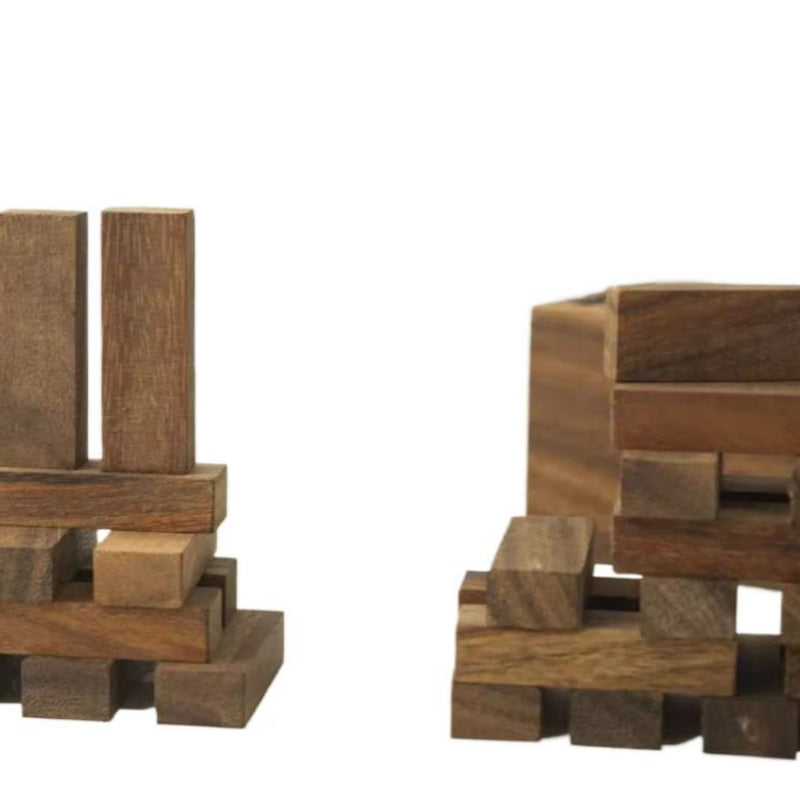 Wooden Building Blocks - Fun Toys For Family Games, Board Games, Parties And Family Reunions