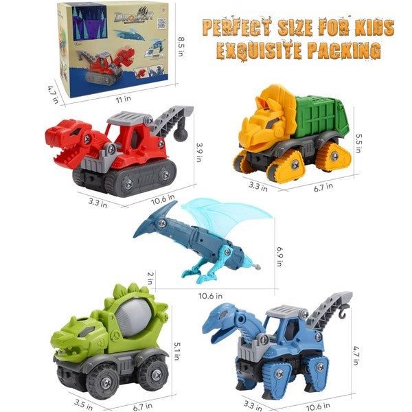 Dinosaur Set With Electric Drill, Construction Toys For Boys - Not Shipped On Weekends - Prohibited Sales Platforms - Temu, Walmart