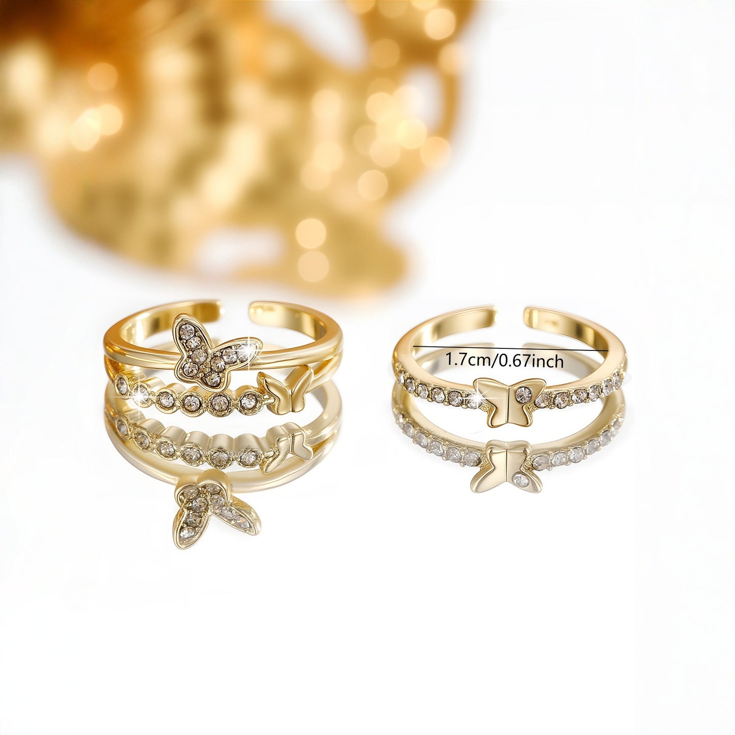 Japanese And Korean Retro Minimalist Butterfly Ring